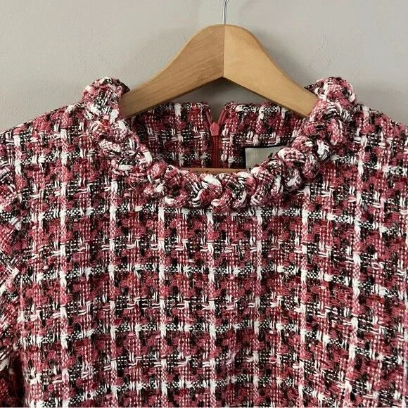 NEW Tuckernuck Jackie Dress Magnolia Tweed Pink Black X Large Mini short sleeve - Picture 7 of 10